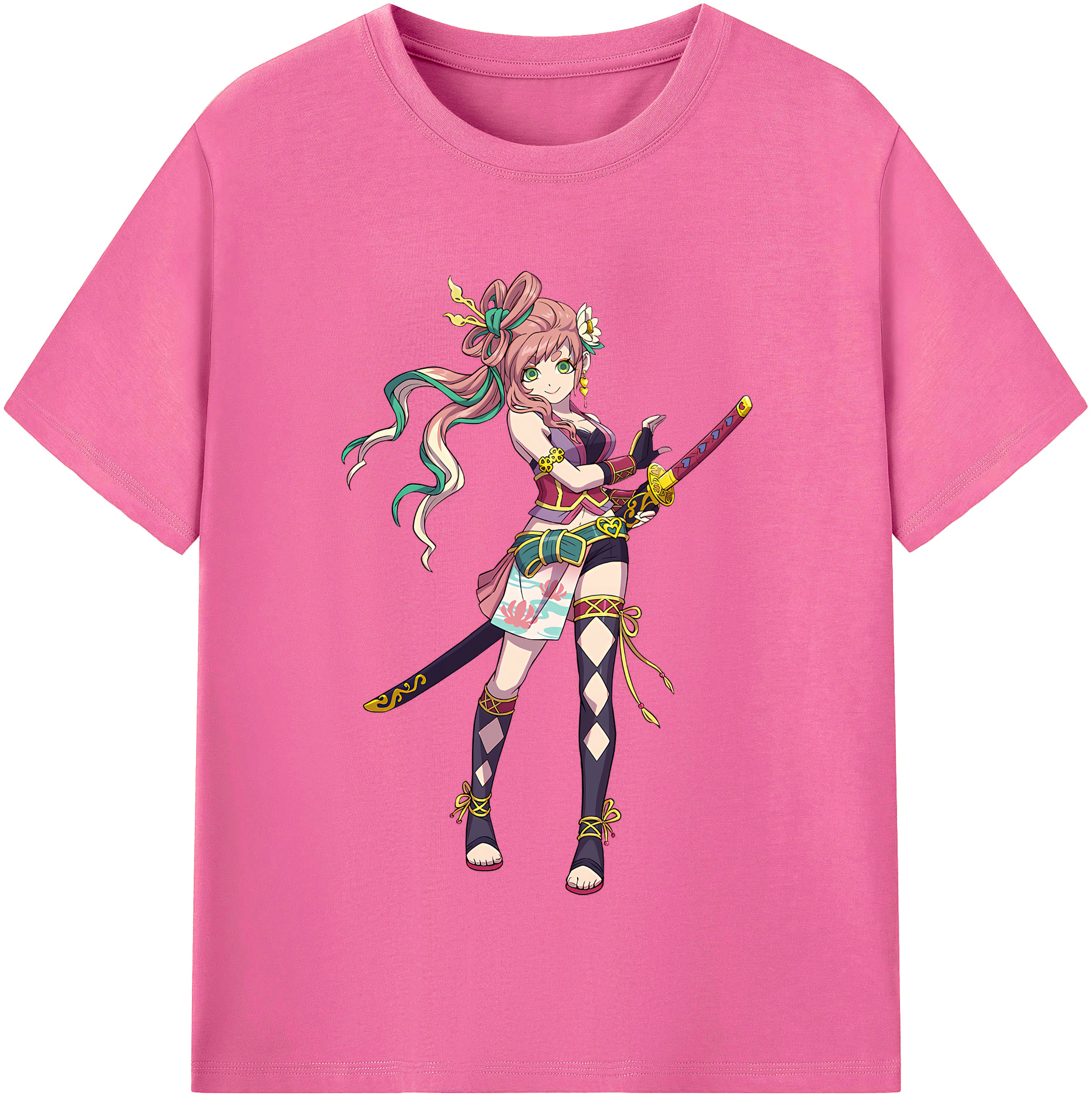 （画像用） 妖怪ウォッチ Yo-kai Watch レディースカジュアルプリントTシャツ（綿100％）